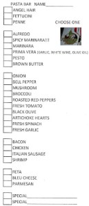 Rachel K's Pasta Selection