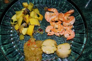 Scallop and Shrimp Dinner