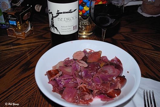 29Dec2012_1a_Captains-Shack_Crockpot-Sausage-Cabbage-Wine_Better