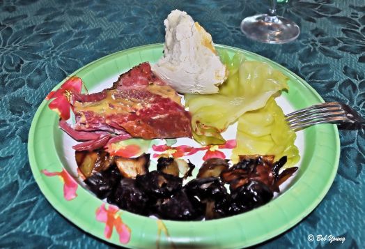 Corned Beef, Cabbage, Irish Soda Bread (Thanks Mac) and Roasted Root Vegetables.