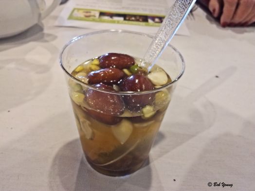 Traditional Nowruz fruit drink. Walnuts, pistachios, raisins, apricot and almonds to name a few.