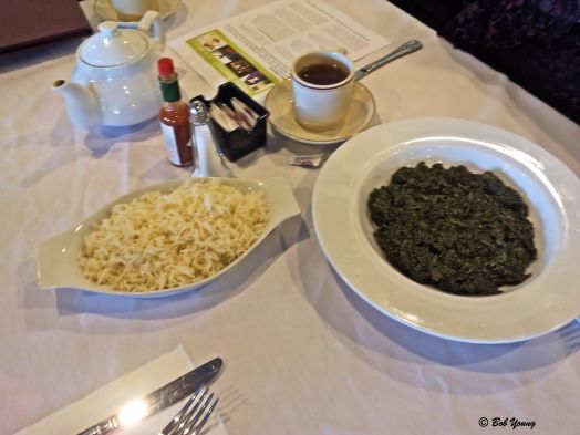 Sabzi Chalow - Sauteed Fresh Spinach with Basmati Rice