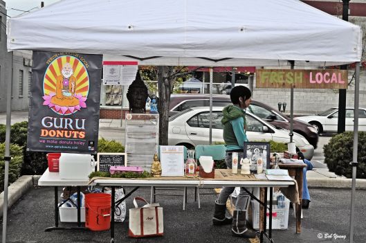 Guru Donuts. have a donut and a cup of coffee. I don't know where you'll get the coffee, though.