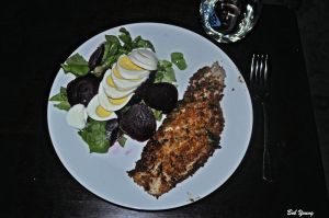 03May2013_1_Captains-Shack_Buttermilk-Sole_Green-Salad-With-Pickled-Beets