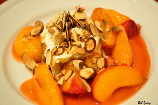 Sauteed Pluots with Mascarpone and Almonds Ok. What are "pluots"? Good question. They are a mix of apricots and red plums. Also know in some places as Red Apricots. Slightly sweet. Slightly tart. A yummy dessert!