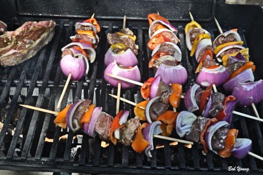 Lamb Kabobs on the grill