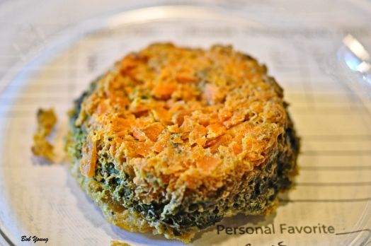 Vegetable Trimbale (Needs a very light sprinkle of Sea Salt) 2011 Chat du Pape Cote de Rhone 14.5% alc. big wine but went well with the trimbale. [15] 