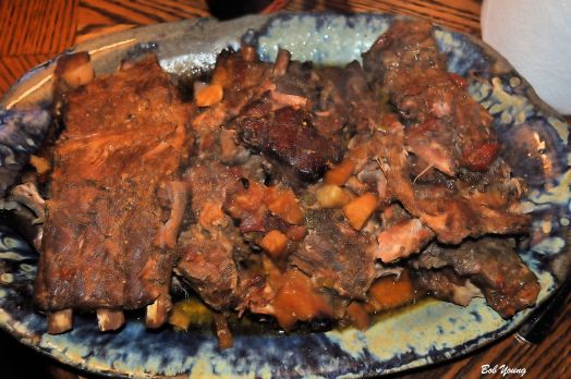 Paleo Smoked Ribs Finished off in the crock pot on low for 7 hours. Yum!