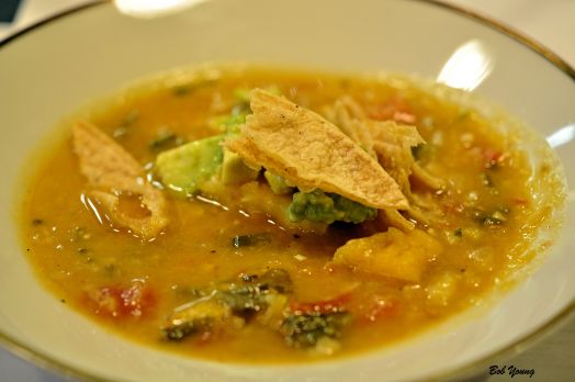Pumpkin Tortilla Soup 2012 St Urbans Reisling Germany)