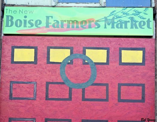 The sign to the market.