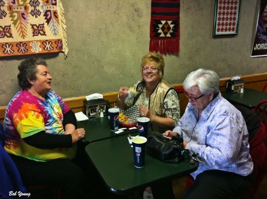 Robin, Janine and Gina enjoying the experience.