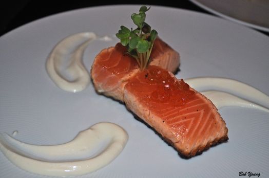 Seared Salmon with Daikon