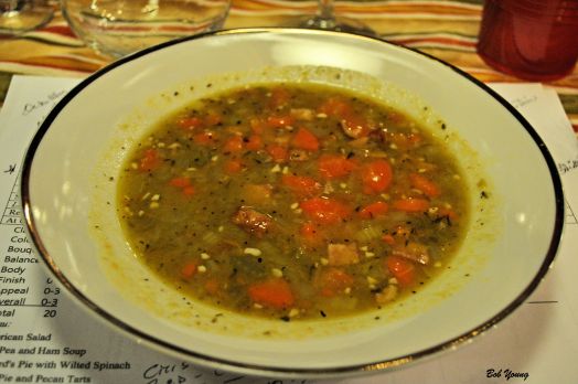 Split Pea and Ham Soup 2010 Vina Amalia Malbec  [15] 2011 Purple Malbec [17]