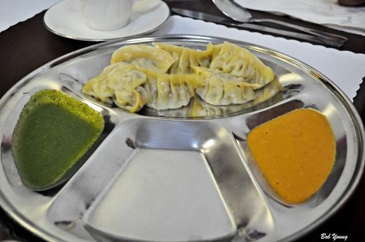 Chicken Momo Mint Sauce Curry Sauce