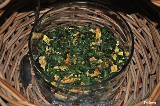 Layered Russian Salad that Robin brought. I will have the recipe posted in the Recipe File above later today.