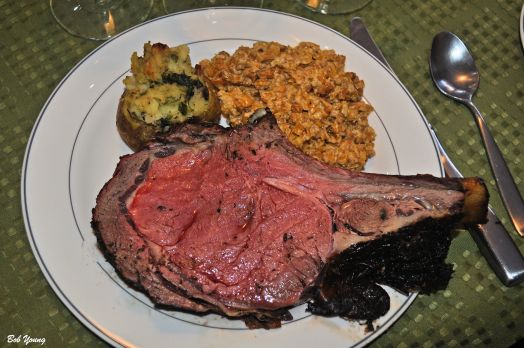 Rib-Eye Roast Twice Baked Potato (Marnie) Dried Corn