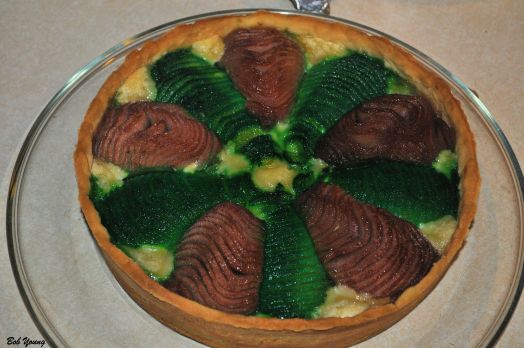 Marnie made this great Pear and Almond Tarte. Beautiful colors.