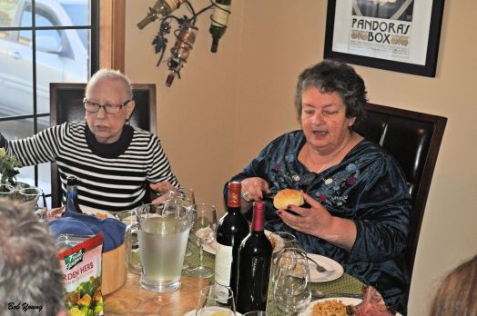 Margaret and Robin. It looks like everyone liked what they were eating. I did!
