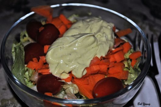 Green Salad with Sandi's Ranch Dressing