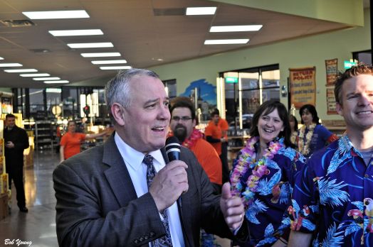 Boise's Mayor Dave Bieter opens the store. Thank-You Mr Mayor for taking time from your busy schedule and attending.
