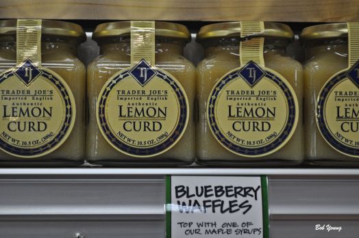 Inside the store. Just one of many products. I like Lemon Curd. So does Robin.