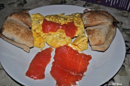 Robin's Icebox Lox Scrambled Eggs Acme Bake Shop Toasted Sourdough