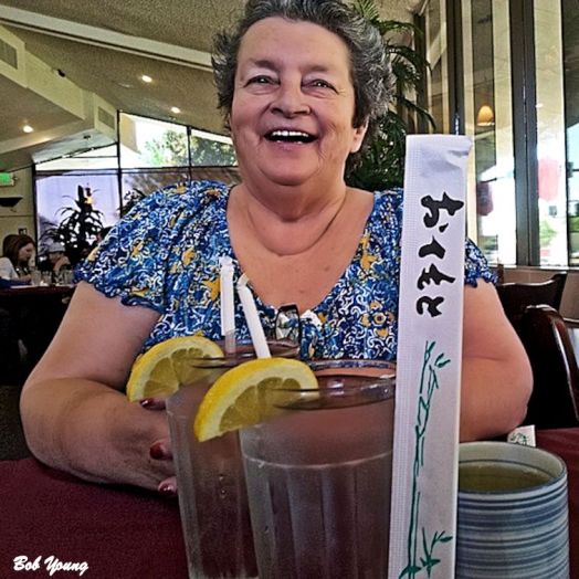 Robin is at Sushi Joy awaiting here order. It's all made to order.