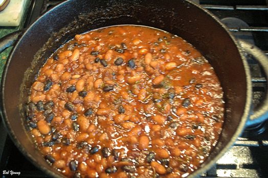 Robin and I made these Baked Beans.