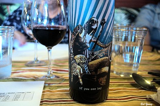 The best wine of the night was this one. I scored it a perfect [20]. Full bodied and went extremely well with the beef and chicken skewers and the corn on the cob.
