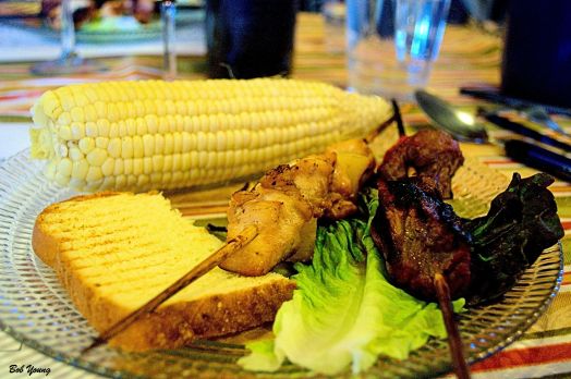 Chicken and Beef Skewers with Corn On-The-Cob 2011 If You See Kay [20]