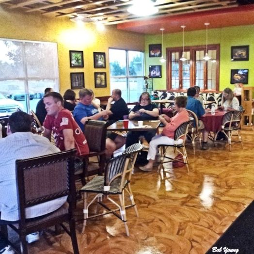 The center half-wall has been removed and it really opens the space up. This is looking as you enter the State Street door, the side door.