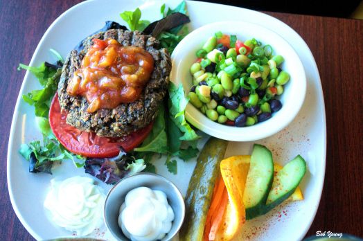 How about the Veggie Burger Salad?