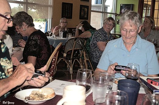 Ed and Mary enjoying the new look at The Buzz.