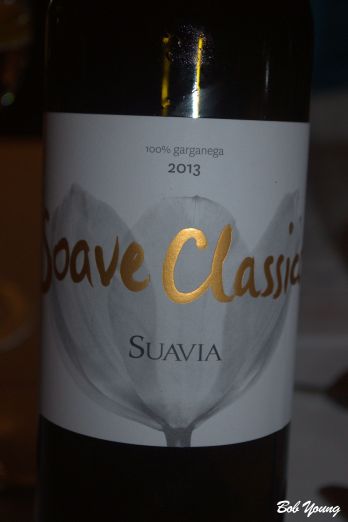 Suavia Soave Classico The wine served with the sole.