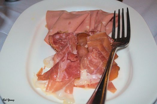 Salumi e Focaccia sliced prosciutto, mortadella, spec, soppressata, rosemary-sea slat focaccia