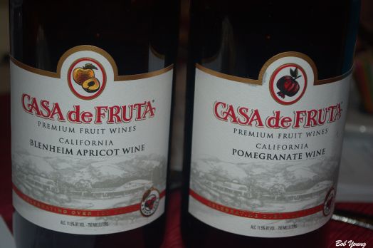 Joseph Geist brought these two wines for us to savor. I really liked the apricot. The pomegranate very tart. I did not care for this one. 
