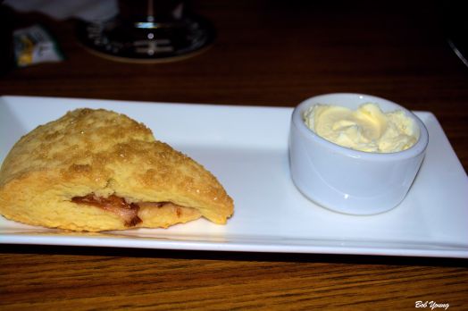 Fresh Scone with Mascarpone Cheese