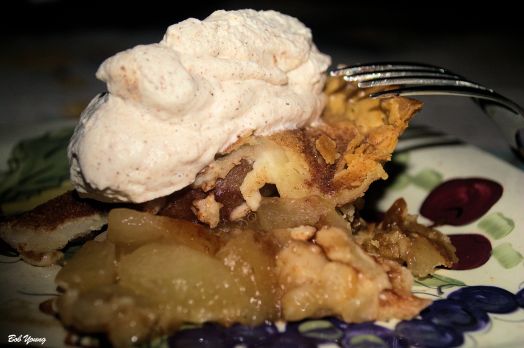 Skillet Apple Pie with Cinnamon Fresh Whipped Cream