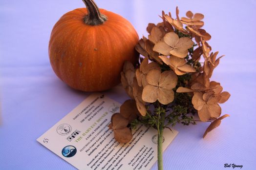 Delightful table center pieces added to the Fall theme.