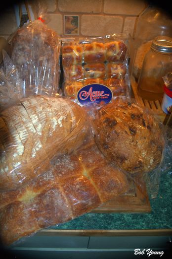 The breads we bought - Pull Apart Dinner Rolls, 