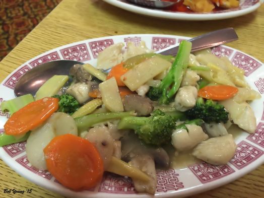 Broccoli Chicken Not bad, but lacked some intense, Oriental flavor.