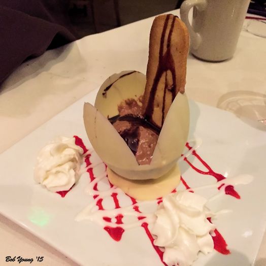 Chocolate Mousse in a White Chocolate Cup