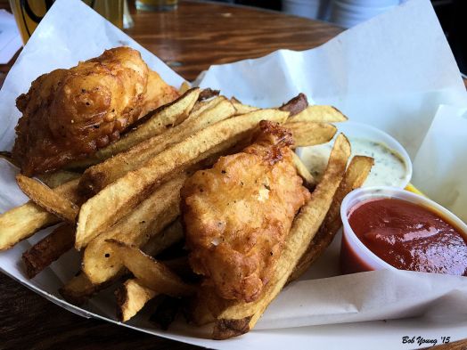 Fish and Chips are awesome. These are always on the menu.