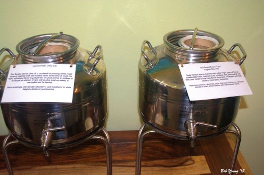 A closer look at the sample tanks.