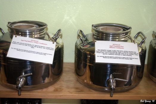 The balsamic can be tasted in a similar fashion.