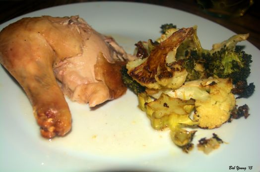 Romertopf Chicken Oven Roasted Vegetables 2007 Mosel  Riesling