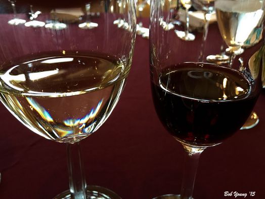 Colome Torrontes and Crois Tannat wines.