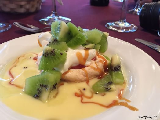 Pavlova pared with Jacob's Creek Moscato (Australia)