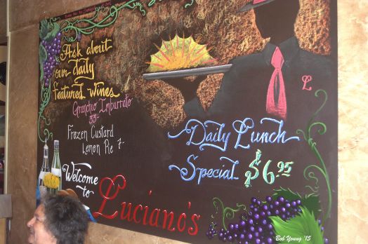 The daily special board.