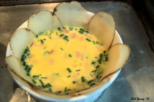 Close up of the bowls.